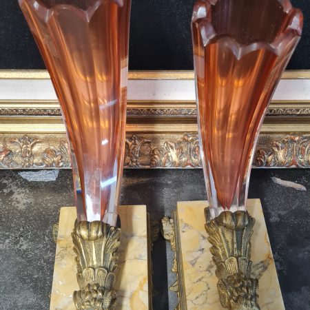 Paire de vase RHYTON ou coupe d'abondance