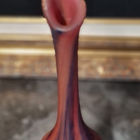 Vase soliflore en pate de verre "Le verre Francais"